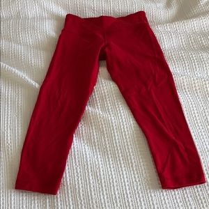 Lululemon Cropped red wunder unders